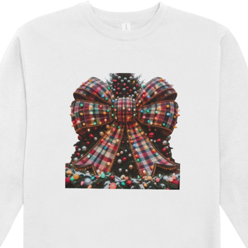 Festive Bow PNG Digital Download Christmas Tree With Giant Bow PNG Christmas Bow PNG Bowtiful Chri 3