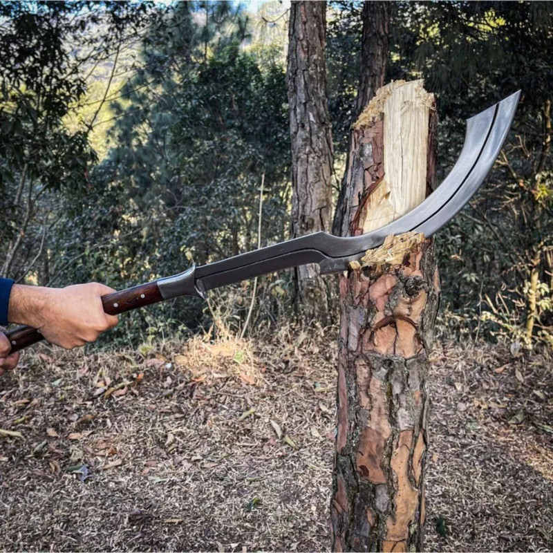 Handmade Tactical Khopesh Sword Hunting Sword Camping High Quality Carbon Steel BladeBest Gift For