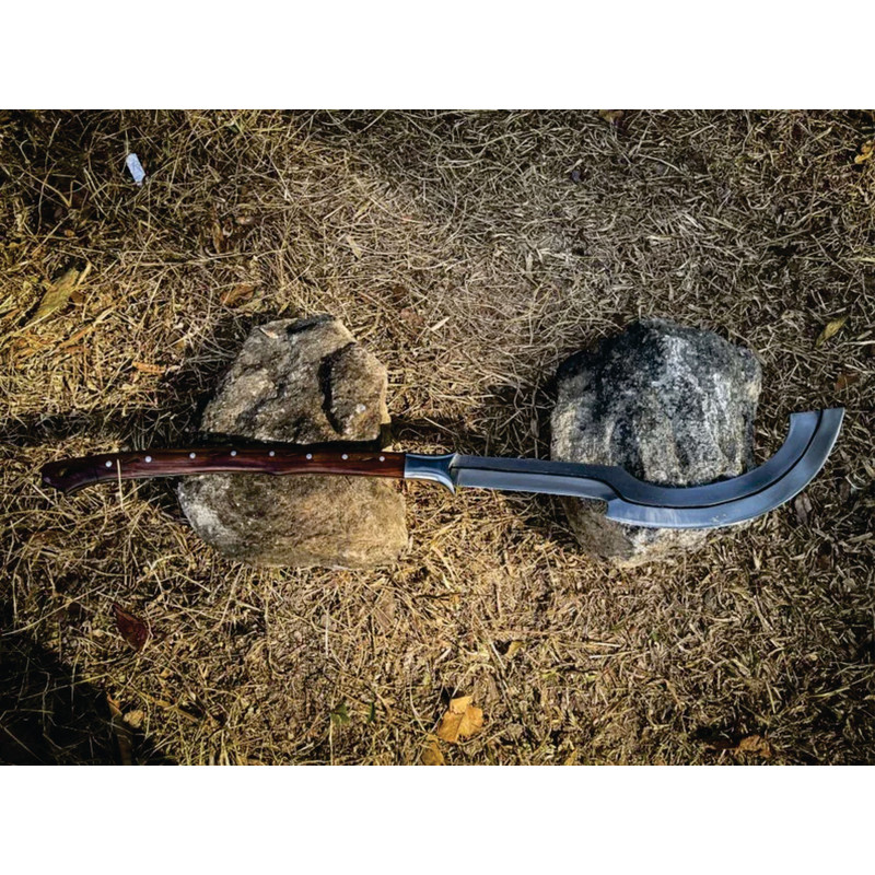 Handmade Tactical Khopesh Sword Hunting Sword Camping High Quality Carbon Steel BladeBest Gift For