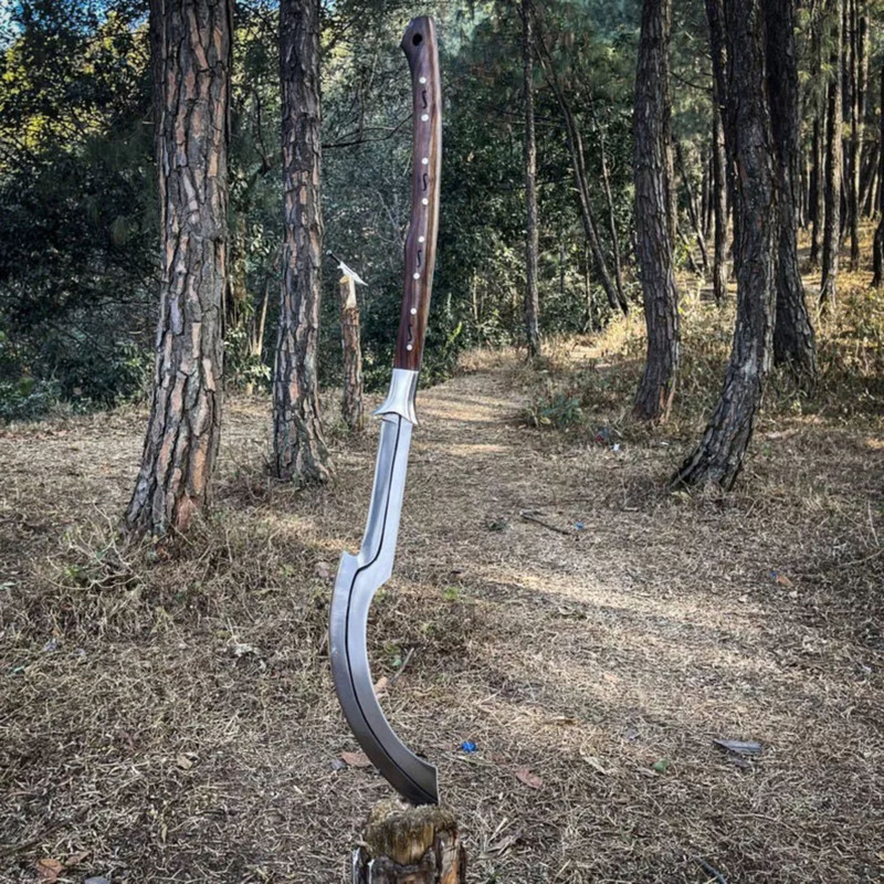 Handmade Tactical Khopesh Sword Hunting Sword Camping High Quality Carbon Steel BladeBest Gift For