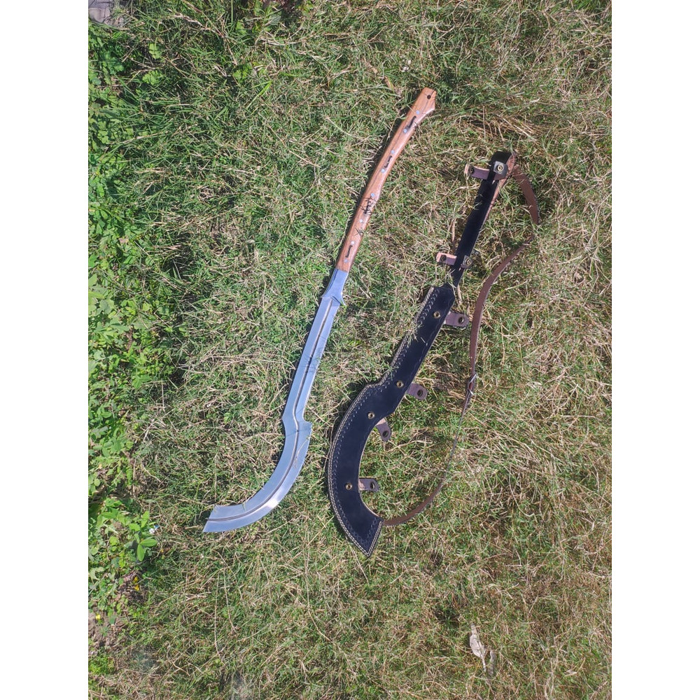 Handmade Tactical Khopesh Sword Hunting Sword Camping High Quality Carbon Steel BladeBest Gift For