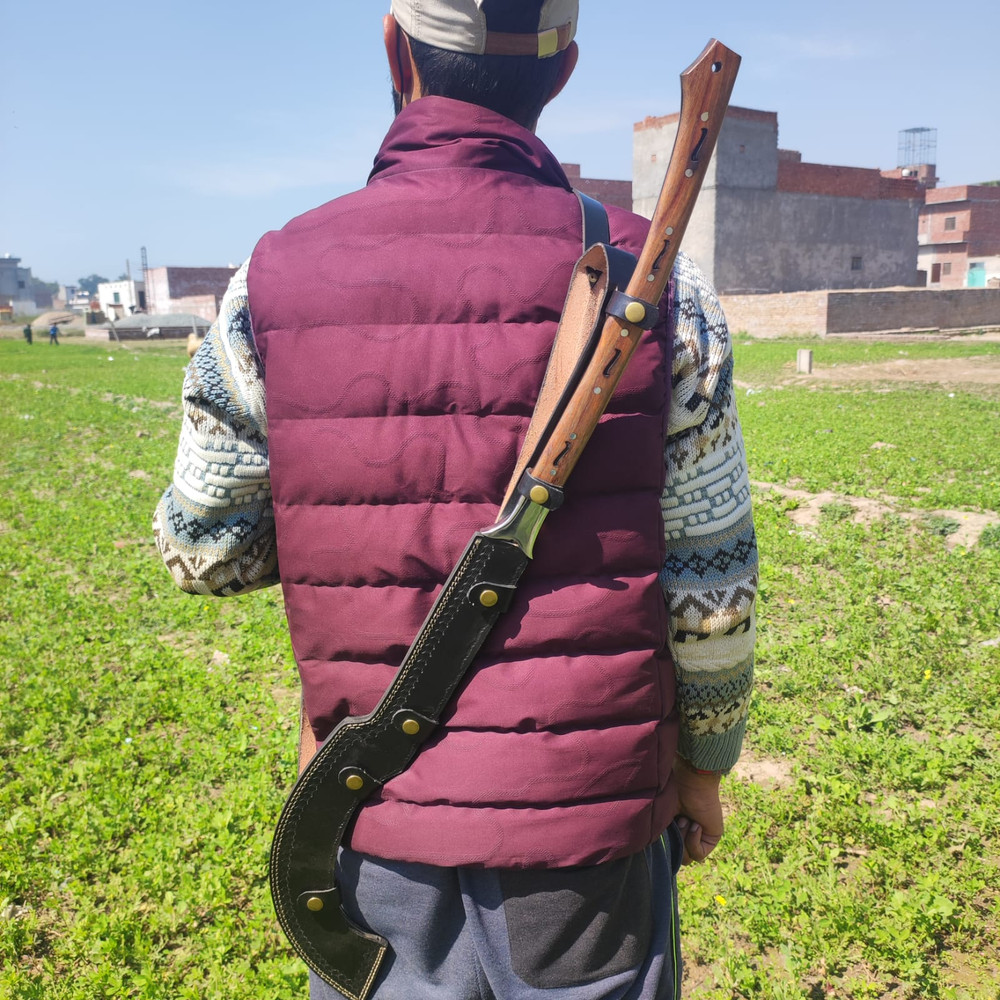 Handmade Tactical Khopesh Sword Hunting Sword Camping High Quality Carbon Steel BladeBest Gift For