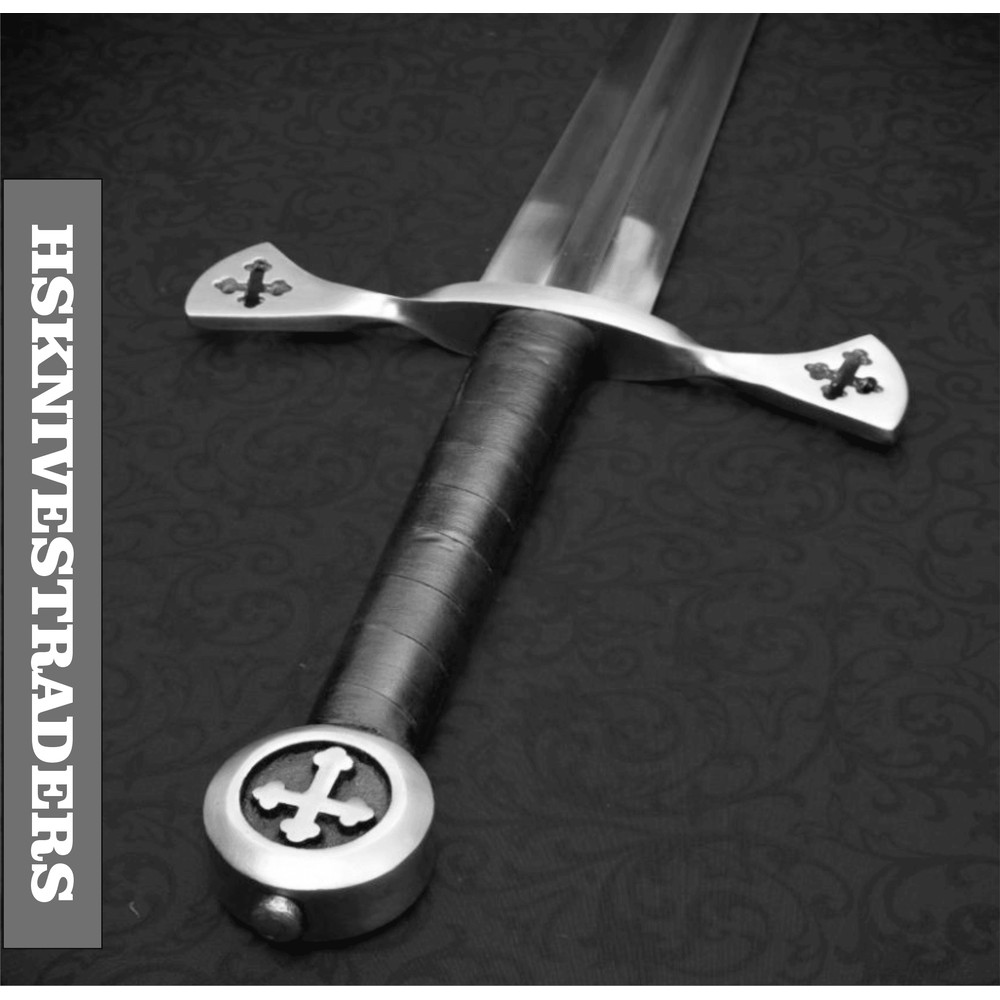 Templar Crusader Longsword Grand Master De Molay Replica Sword Hand Forged Medieval Knight Sword 3