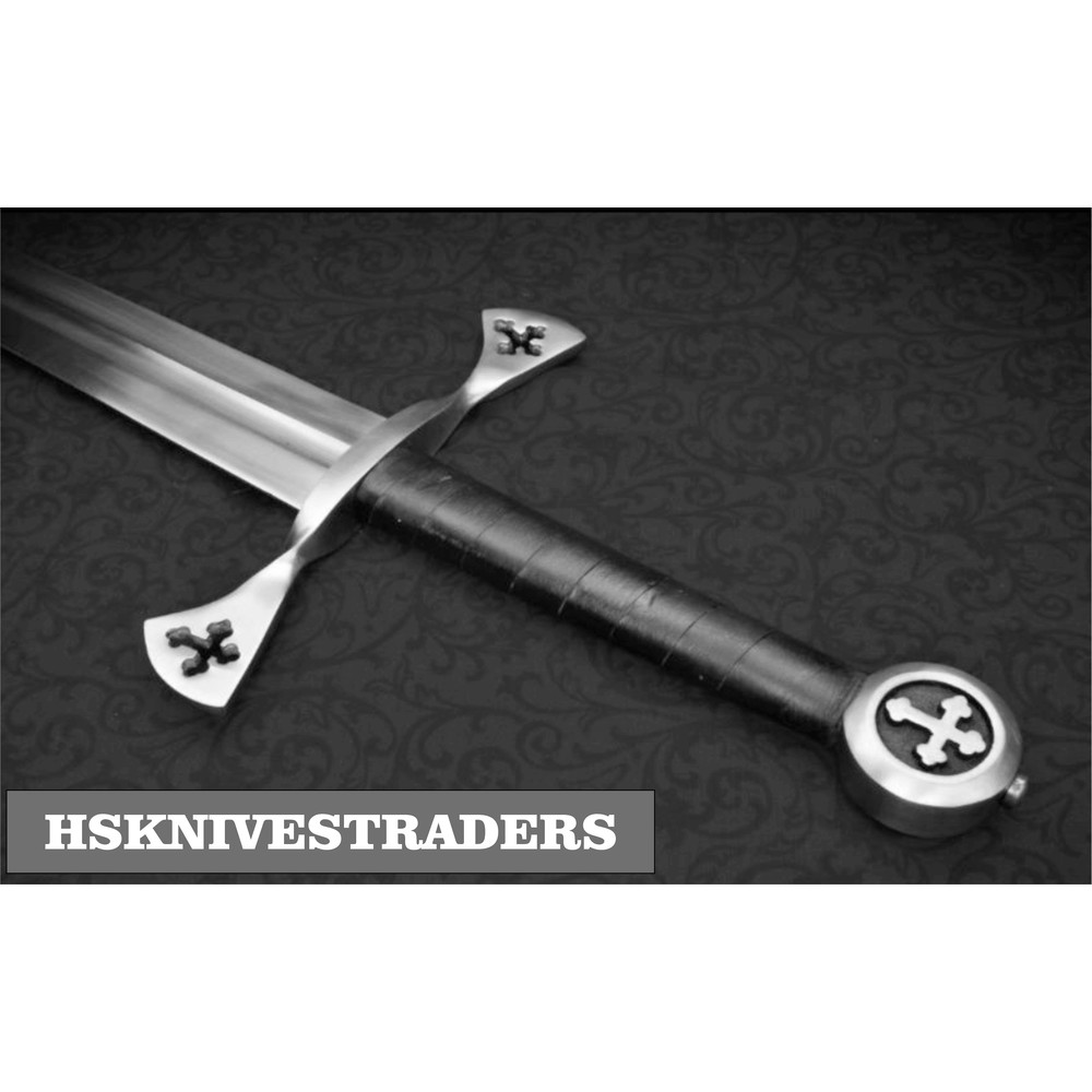 Templar Crusader Longsword Grand Master De Molay Replica Sword Hand Forged Medieval Knight Sword 5