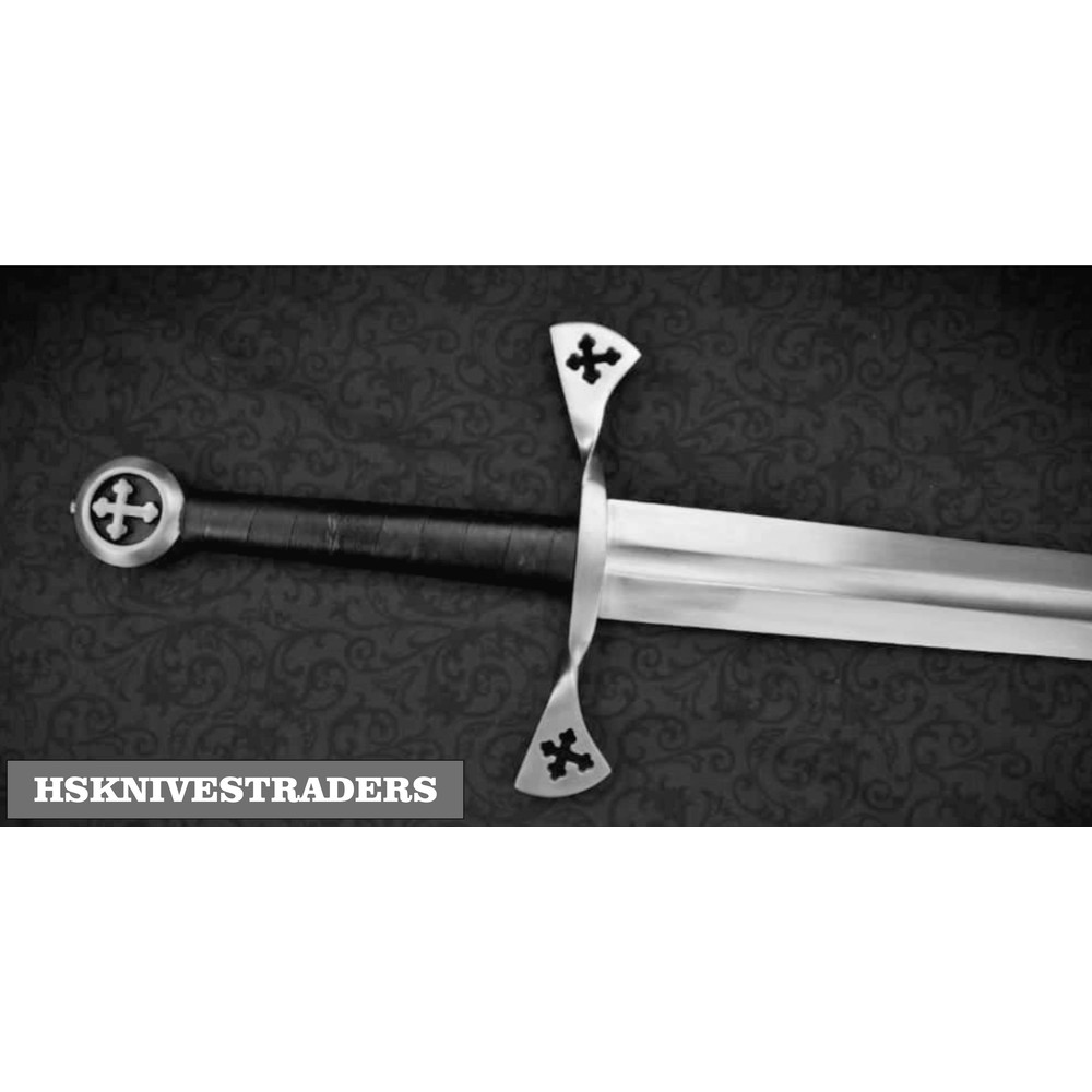 Templar Crusader Longsword Grand Master De Molay Replica Sword Hand Forged Medieval Knight Sword 6