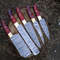 Premium 5Piece Damascus Steel Kitchen Knife Set  3