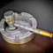 Handmade Damascus Steel Pipe  Ayshtray Set Best Gift For Husband Gift For Her Birthday 0