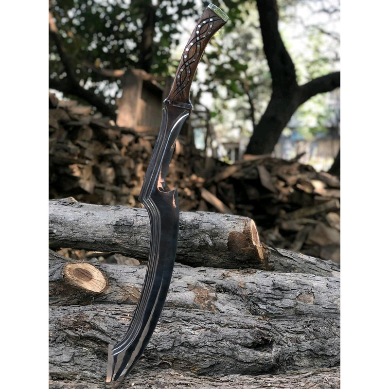 Handmade Carbon Steel Blade Egyptian Khopesh Sword Hand Forged Viking SwordHunting SwordReal Mediev 2