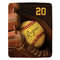Custom Blanket Gift For Softball Player  Personalized Gifts For Softball Lovers  Custom Name And Number Softball Game 2