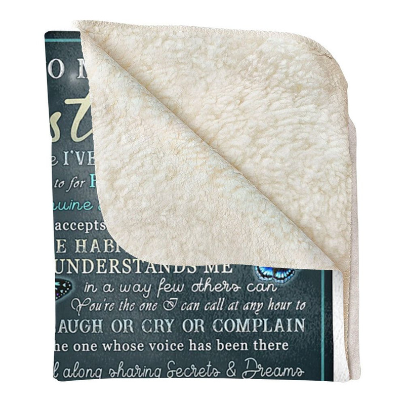 To My Sister You Are The One Ive Known Forever Butterfly Custom Blanket Gift For Sisters 4