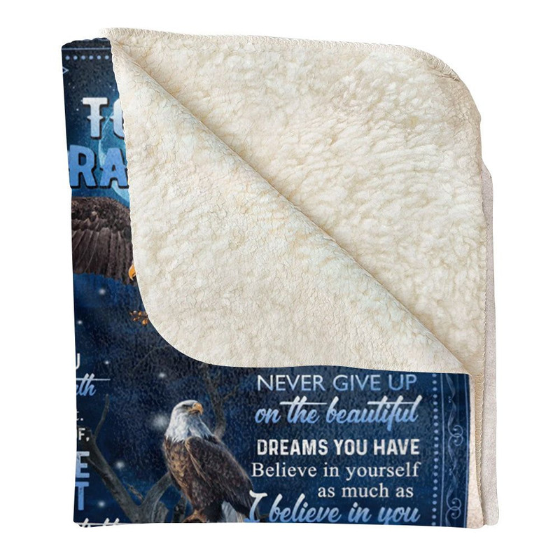 To My Grandson Inside This Blanket Is A Peace Custom Blanket Gift For Grandson From Grandmas 3