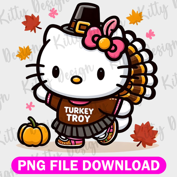 Kitty Turkey Hello Kitty Thanksgiving Clipart