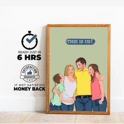 personalized family portrait, custom portrait, anniversary photo print, portrait gift for family, faceless portrait