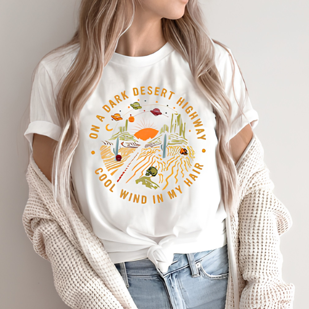 N A Dark Desert Highway Shirt Adventure Shirt Travel Shirt Hiking Shirt Desert Shirt Explore Shirt 0