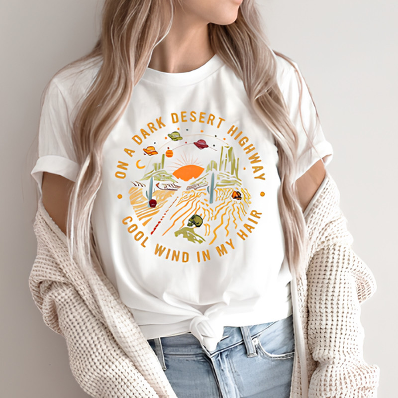 N A Dark Desert Highway Shirt Adventure Shirt Travel Shirt Hiking Shirt Desert Shirt Explore Shirt 0