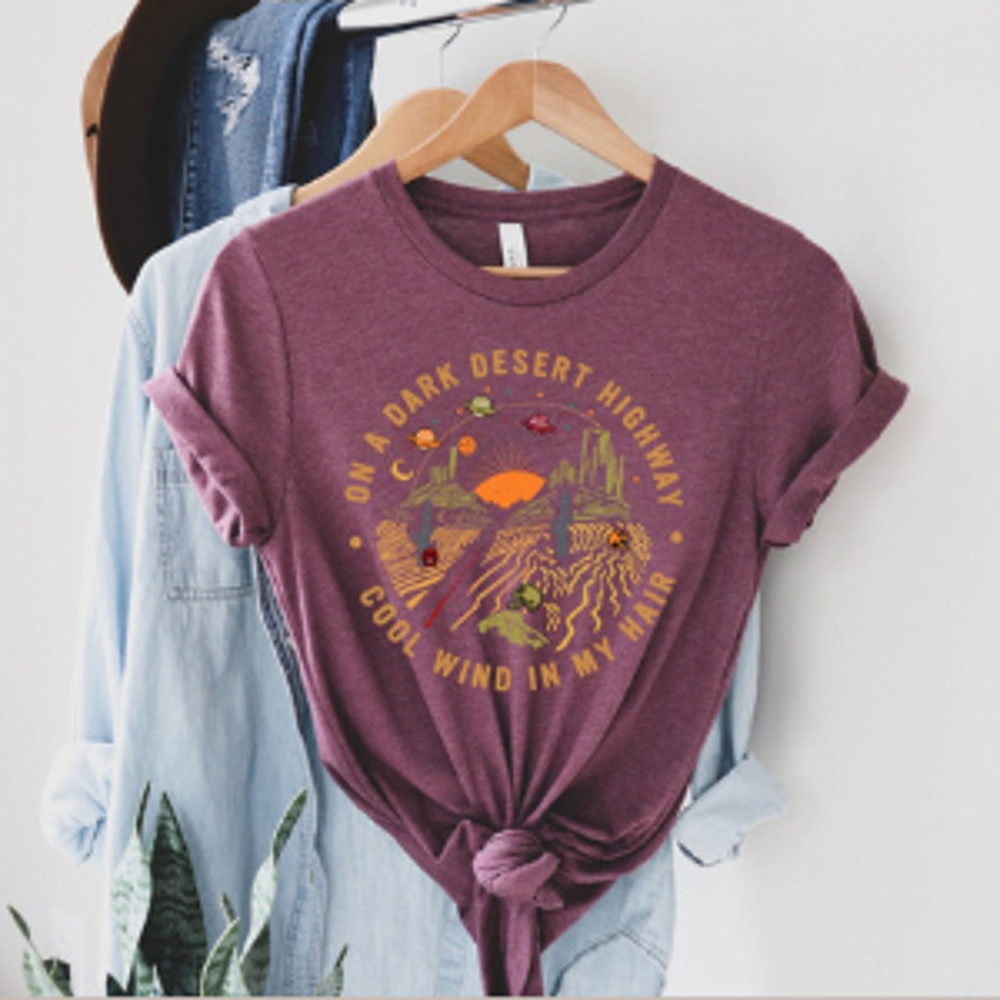 N A Dark Desert Highway Shirt Adventure Shirt Travel Shirt Hiking Shirt Desert Shirt Explore Shirt 1