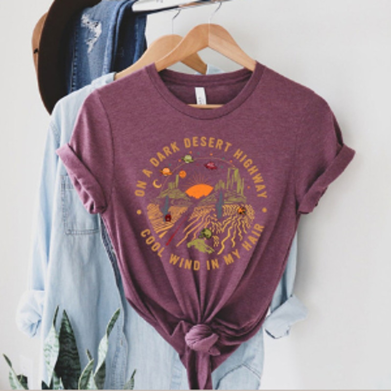 N A Dark Desert Highway Shirt Adventure Shirt Travel Shirt Hiking Shirt Desert Shirt Explore Shirt 1