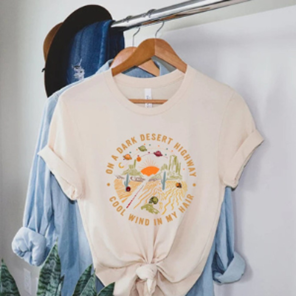 N A Dark Desert Highway Shirt Adventure Shirt Travel Shirt Hiking Shirt Desert Shirt Explore Shirt 3