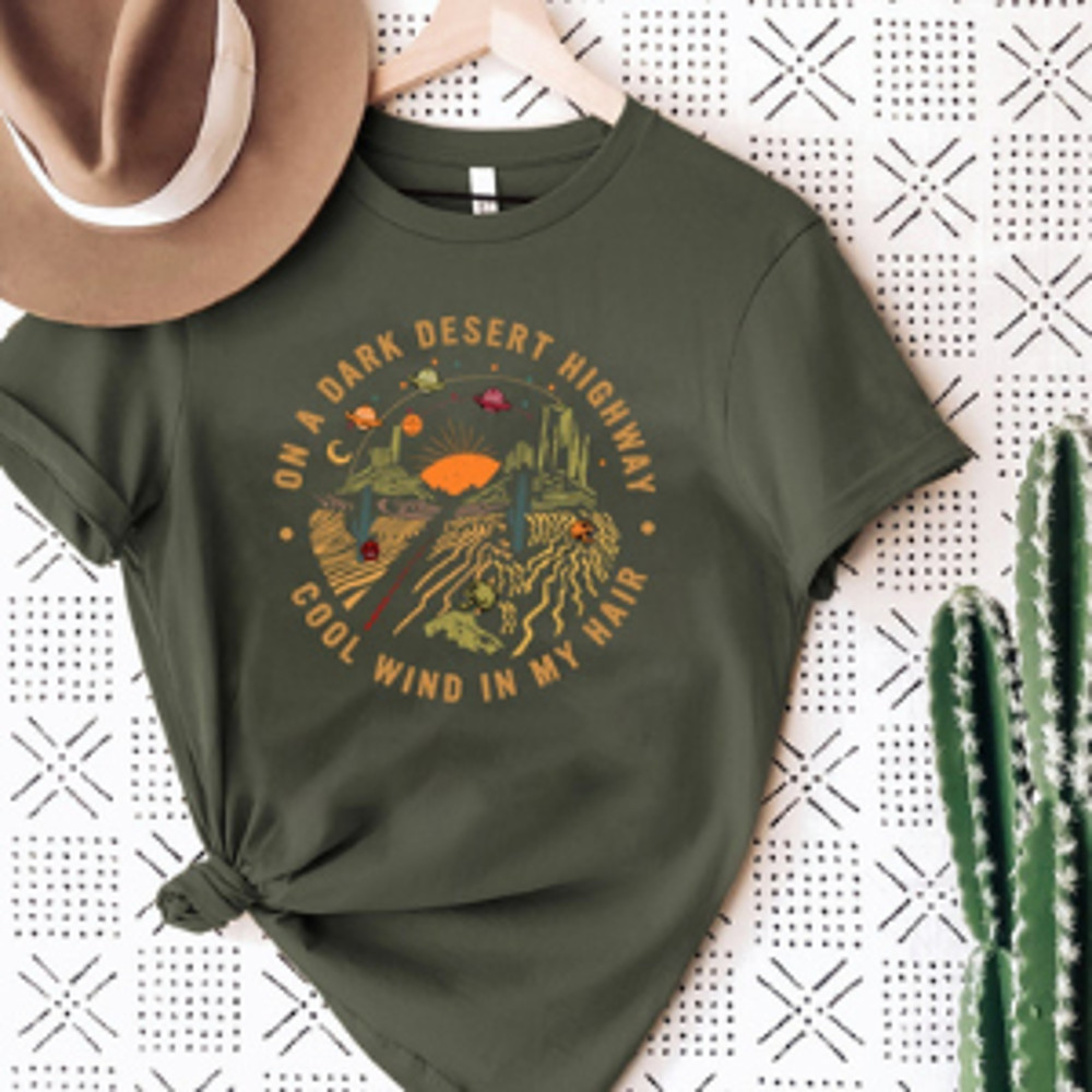 N A Dark Desert Highway Shirt Adventure Shirt Travel Shirt Hiking Shirt Desert Shirt Explore Shirt 5