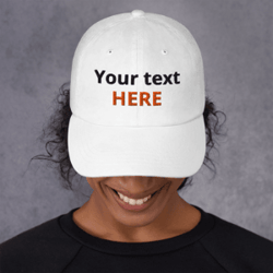 custom embroidered hat with your text