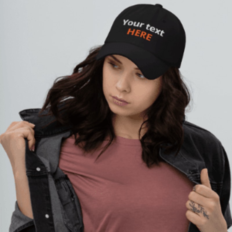 Custom Embroidered Hat With Your Text 4