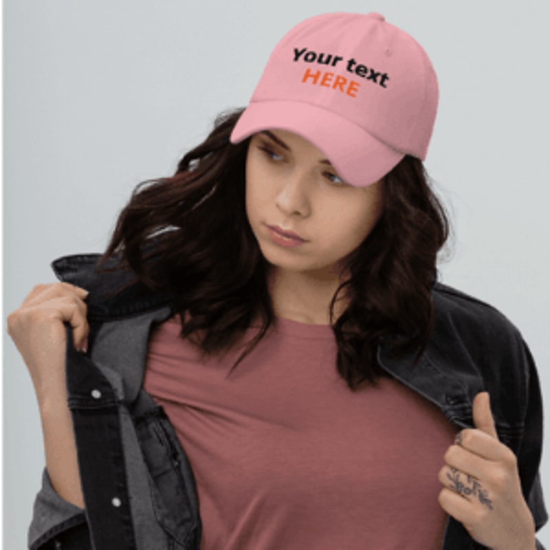 Custom Embroidered Hat With Your Text 5