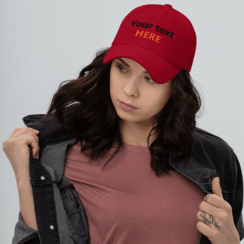 Custom Embroidered Hat With Your Text 6