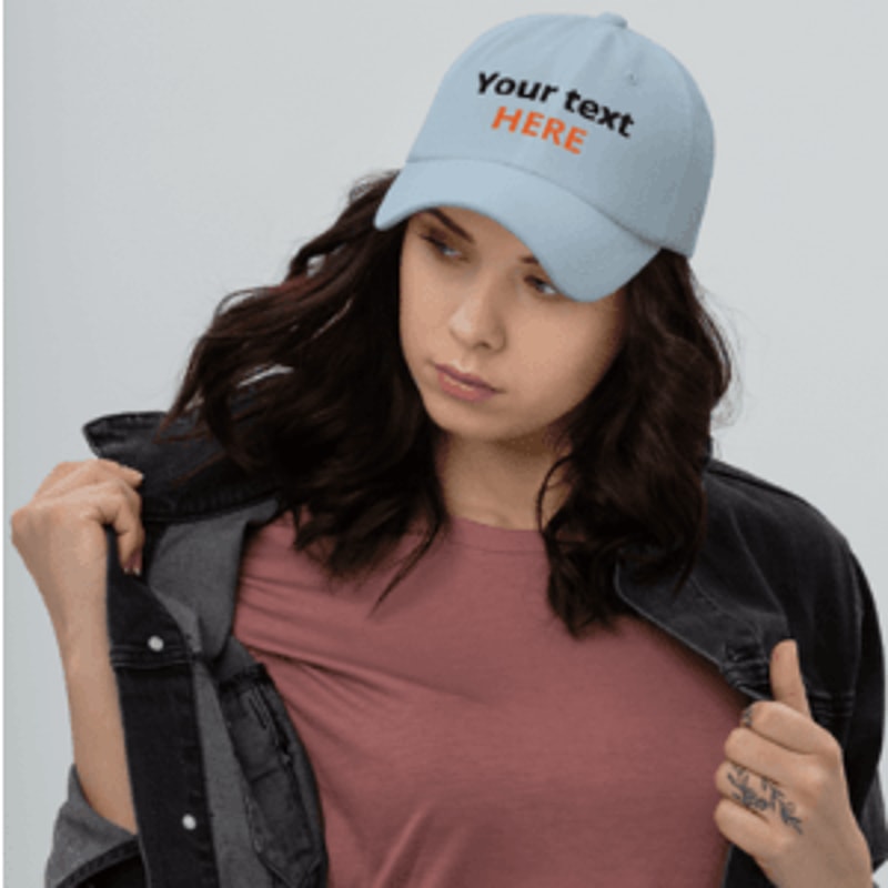 Custom Embroidered Hat With Your Text 8