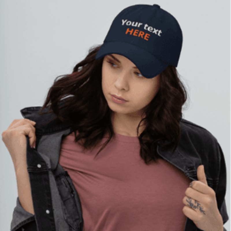 Custom Embroidered Hat With Your Text 9
