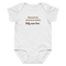 Custom Baby Name Onesie Blessed By Mommy Daddy Embroidered Bodysuit Personalized Newborn Gift Outf 0