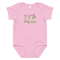 Embroidered Baby Bodysuit With Flowers Custom Name 6