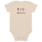 Personalized Organic Baby Onesie With Custom Name Embroidery 8
