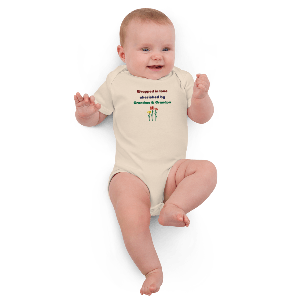 Embroidered Baby Bodysuit Custom Grandparents Gift For Newborn 7