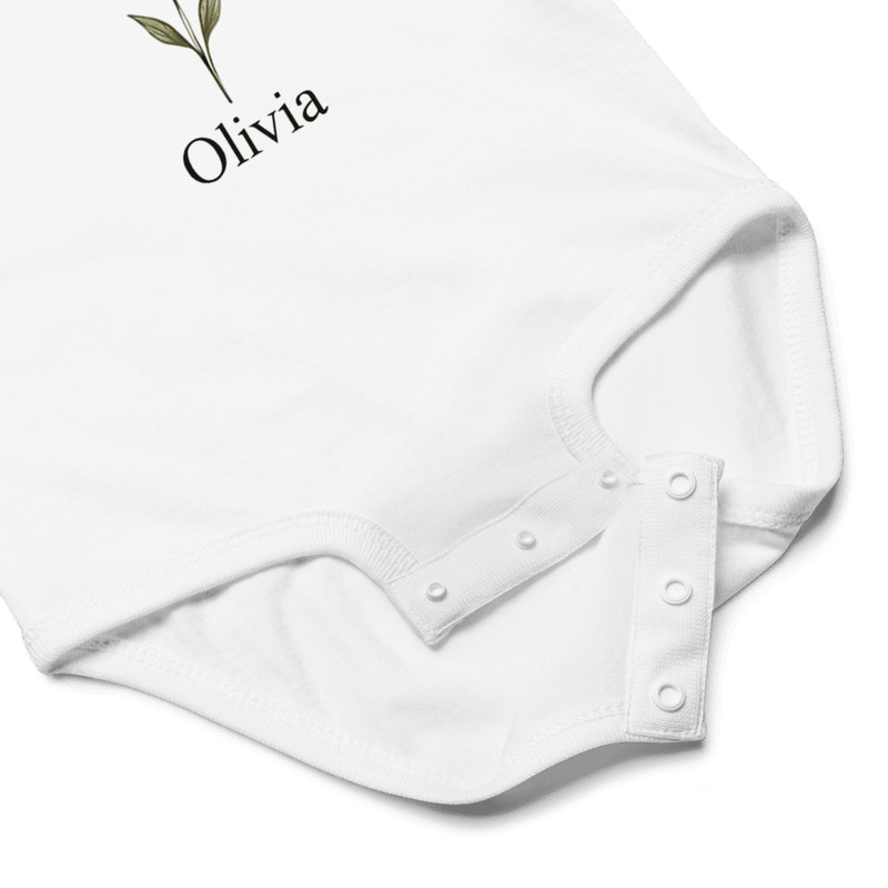 Personalized Mommy And Me Outfit Custom Baby Bodysuit Floral TShirt New Mom Gift Idea 6