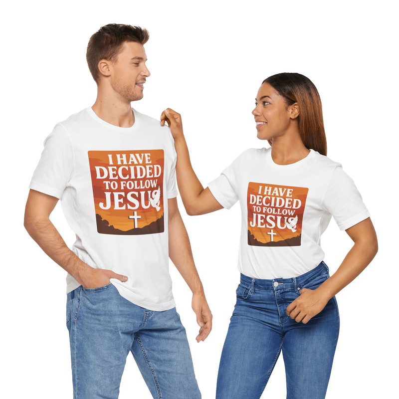 I Have Decided To Follow Jesus Shirt Bold Christian Faith Tee For Believers Spiritual Inspiration 5
