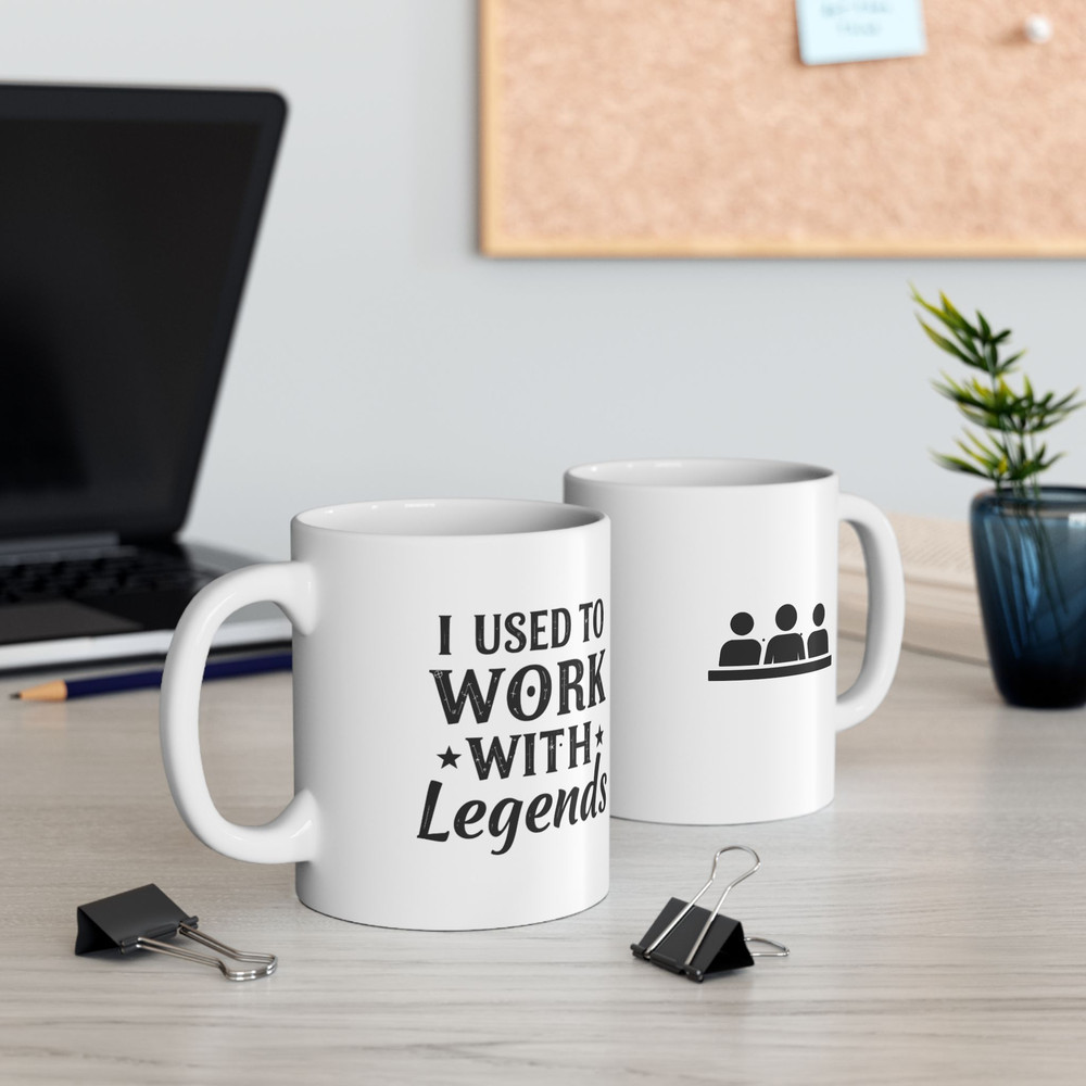 I Used To Work With Legends Mug Funny Retirement Gift For Coworkers 3