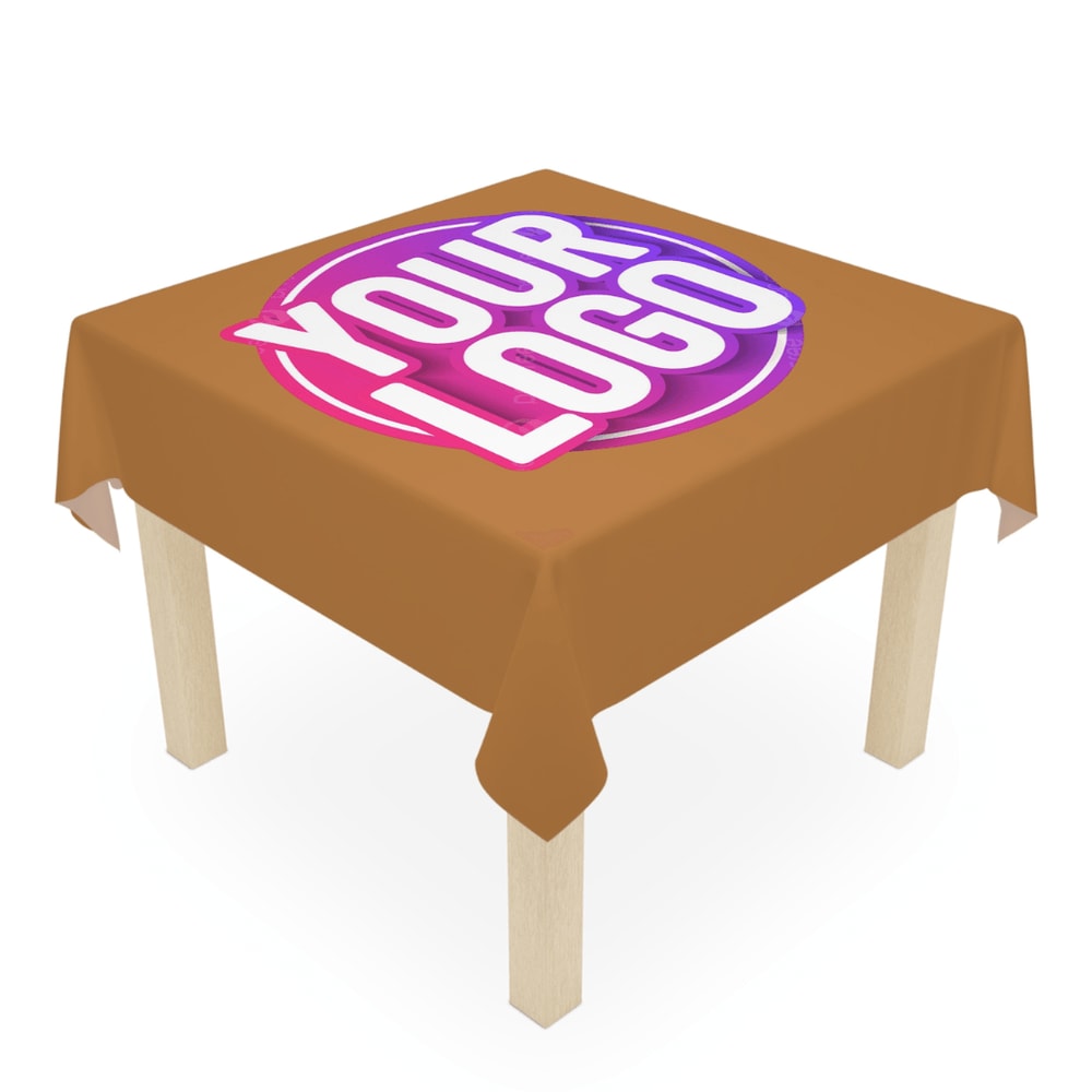 Custom Tablecloth With Logo Personalized Table Cover For Events Branding 0