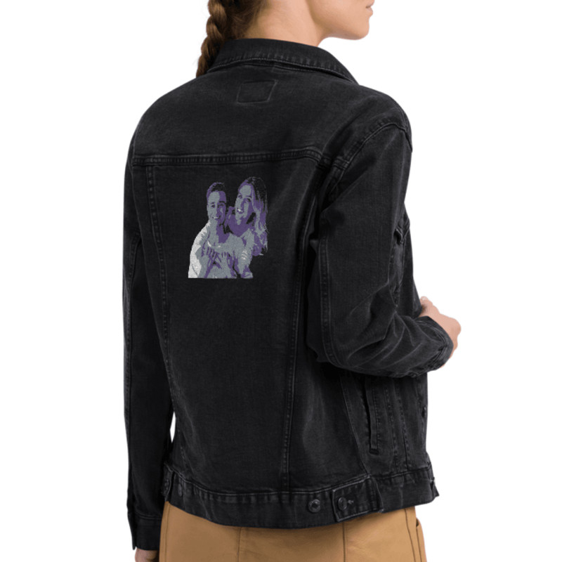 Custom Embroidered Denim Jacket With Photo Personalized Gift For Couples 5