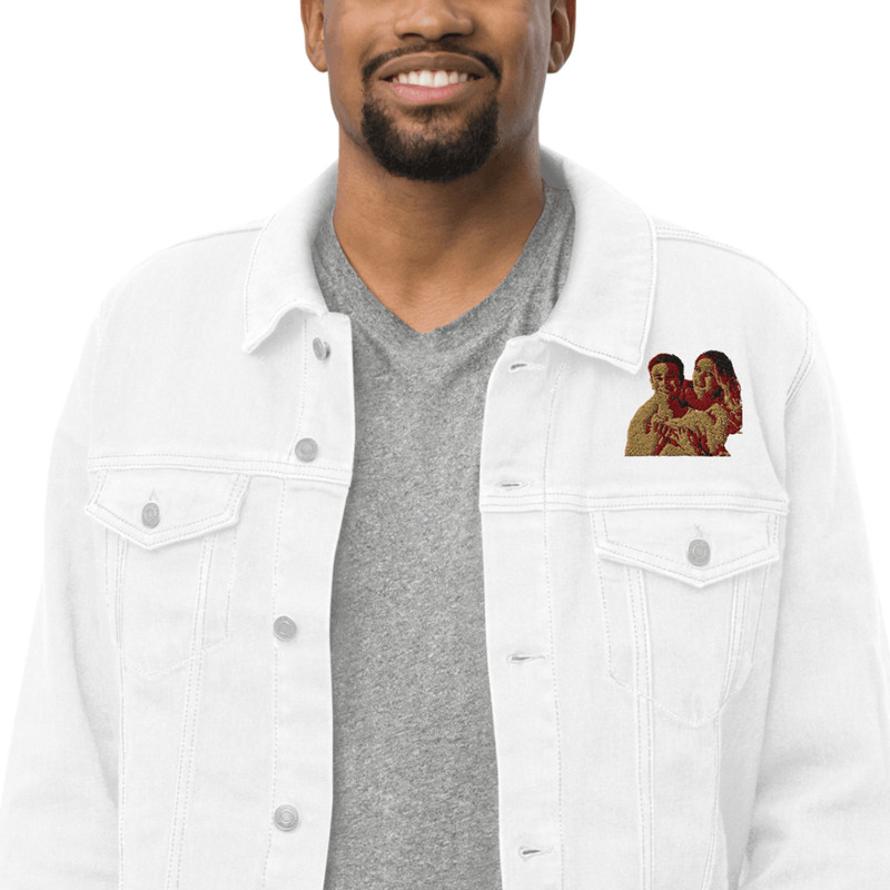 Custom Embroidered Denim Jacket With Your Photo 2