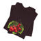 Oxblood Black TShirt With Cherry Fruit Print  Botanical Graphic Tee  Unisex NatureInspired Casual C 2