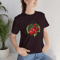Oxblood Black TShirt With Cherry Fruit Print  Botanical Graphic Tee  Unisex NatureInspired Casual C 3