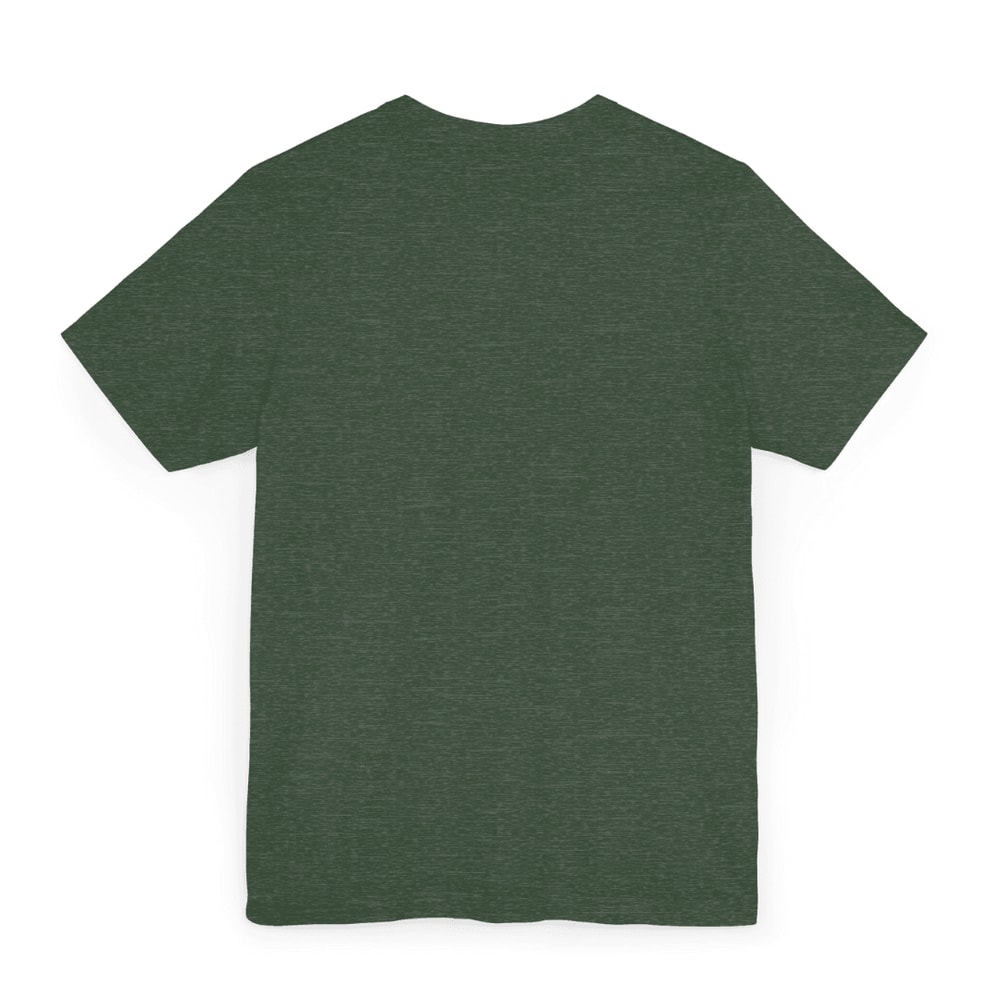 Heather Forest TShirt With Pomegranate Print Unisex Botanical Fruit Tee NatureInspired Green Cott 1