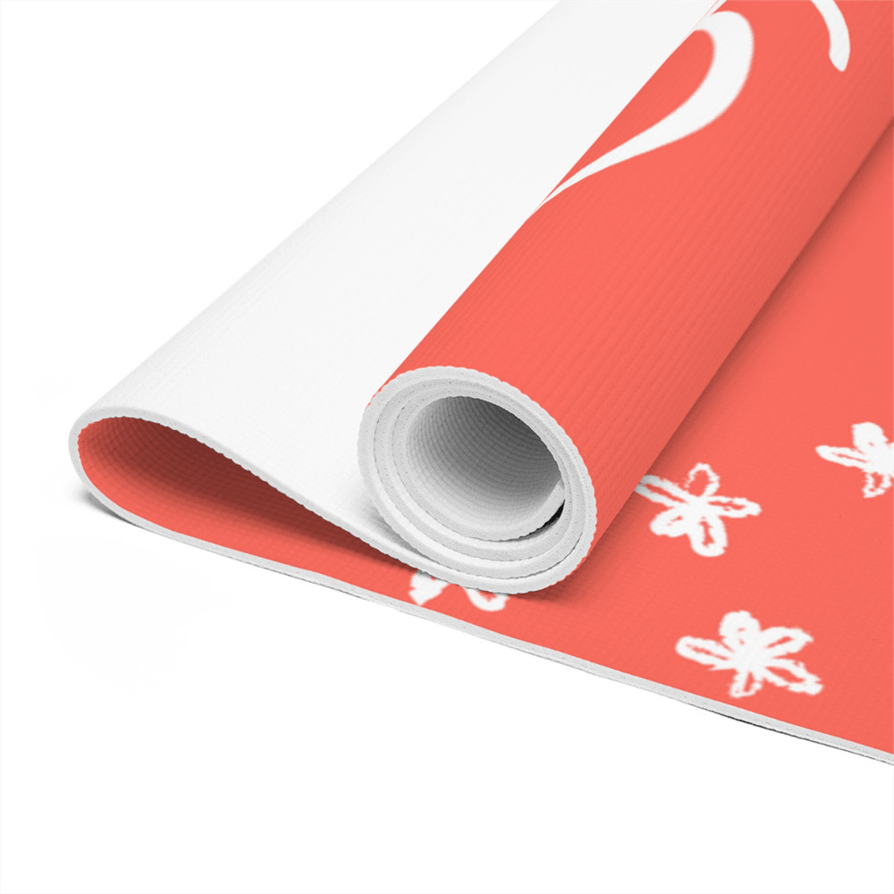 NonSlip Foam Yoga Mat For Sweaty Hands Warm Coral Peach Extra Grip SweatResistant Lightweight For 2