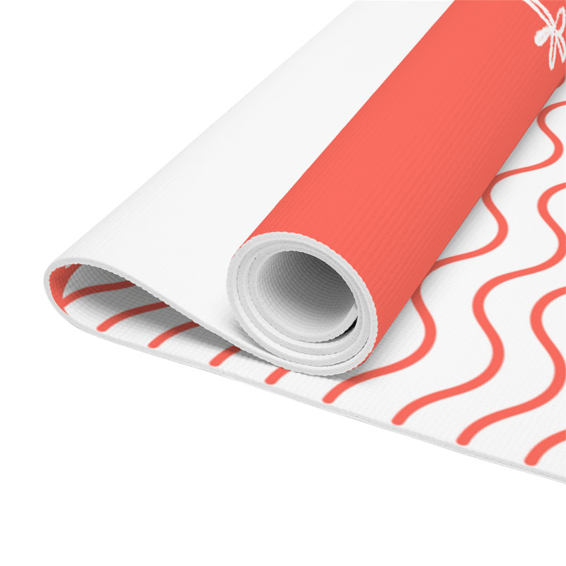 NonSlip Warm Coral Peach Yoga Mat For Sweaty Hands Extra Grip Comfort 3