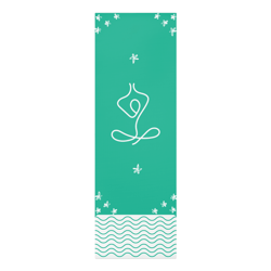 non-slip yoga mat for sweaty hands – tropical teal color | extra grip, sweatproof, lightweight & durable