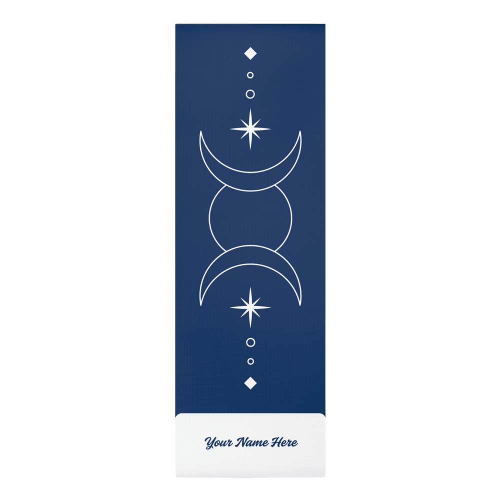 Custom Dark Blue Yoga Mat With Name NonSlip For Hot Yoga 6