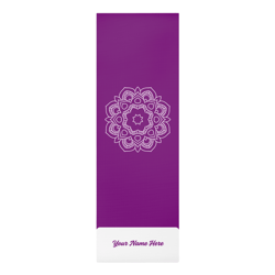 custom purple yoga mat with name – non-slip for hot yoga & bad knees