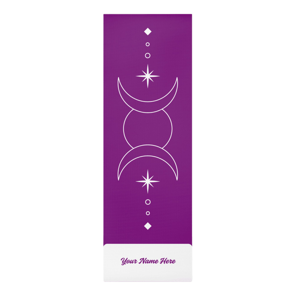 Custom Purple Yoga Mat With Name NonSlip For Hot Yoga Bad Knees 1