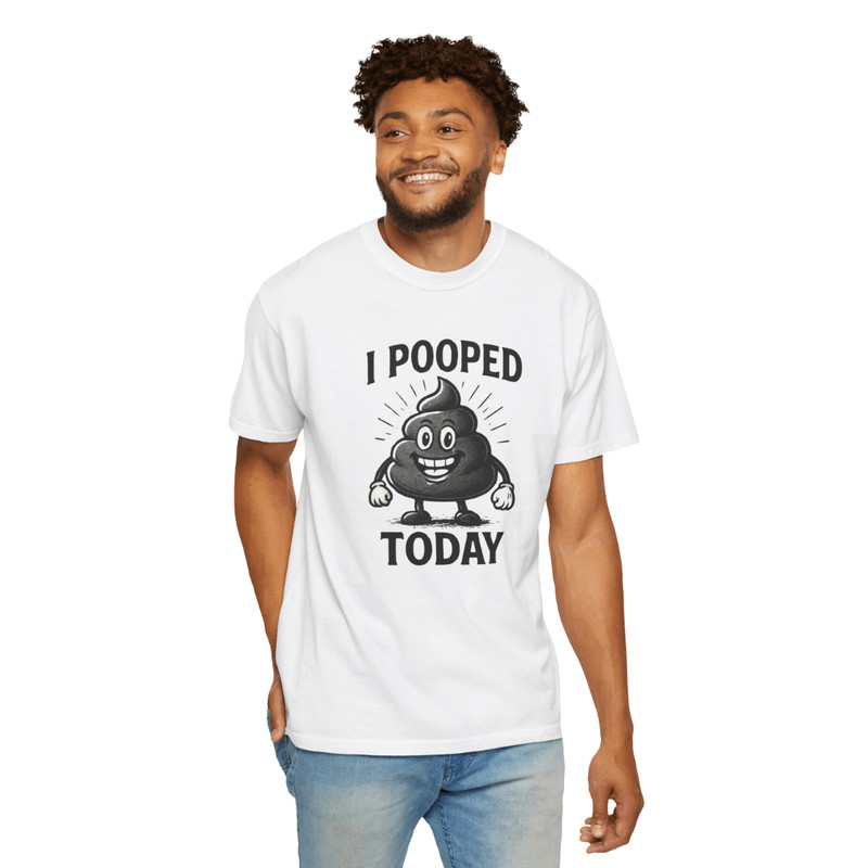 Funny I Pooped Today Shirt  Poop Emoji Graphic Tee  Gag Gift TShirt For Men  Women 3