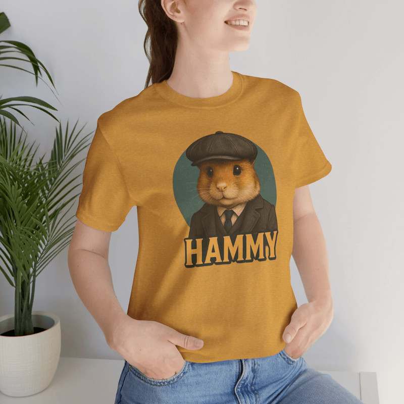 Custom Hamster Shirt Vintage Pet Portrait With Name 8